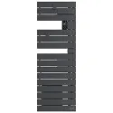 Sèche-serviettes connecté Nefertiti étroit mât gauche 600W graphite