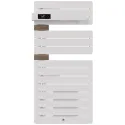 Allure 4 Classique Matg 1500W Blanc Mat/Chene