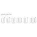 Axino 3EO radiateur horizontal - 500W - blanc