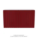 Fassane Premium EL H, commande RF,Ruby Red 3003, 1500W H700 mm / L1201 mm