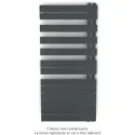 Fassane Spa Asymétrique EC droite, Black Matt, 594W, H 1183 mm / L 550 mm