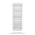 Kadrane Spa EC, Blanc RAL 9016, 493W, H 1251 mm/ L 450 mm, robinet blanc