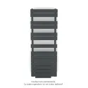 Régate EC +Air, couleur, 625W, H 1370 mm / L 500 mm