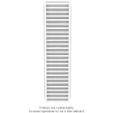 Kadrane EC, Blanc RAL 9016, 830W, H 1835 mm/ L 500 mm, robinet blanc