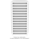 Kadrane EC, Blanc RAL 9016, 380W, H 971 mm/ L 400 mm, robinet blanc