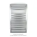 Kadrane Spa EC, Finition inox, 222W, H 803 mm/ L 450 mm, robinet chromé