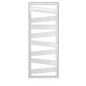 Kazeane EC, Finition Chromée, 393W, H 1567 mm / L 500 mm, robinet chromé