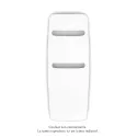 Nuage EC, Blanc RAL 9016, 1036W, H 1800 mm / L 690 mm, robinet blanc