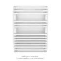 Cala Symétrique EC racc.centré, Blanc RAL9016, 378W, H721mm / L496mm
