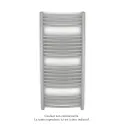 Palma Spa EC cintré, racc.centré, couleur 9006, 585W, H 1146 mm / L 496 mm