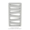 Kazeane EC, couleur 0262, 398W, H 965 mm / L 500 mm, robinet couleur