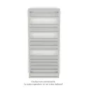 Kadrane Spa EC, Light Grey, 580W, H 1251 mm / L 550 mm, robinet couleur