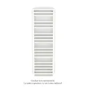 Kadrane Spa EC, Pure White, 588W, H 1507 mm / L 450 mm, robinet couleur