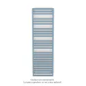 Kadrane Spa EC, Pastel Blue, 851W, H 1827 mm / L 550 mm, robinet couleur