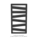 Kazeane EC, couleur 7016, 398W, H 965 mm / L 500 mm, robinet couleur