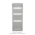 Kadrane Spa EC, Inox Look, 493W, H 1251 mm / L 450 mm, robinet couleur