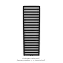 Kadrane EC, couleur Jet Black, 644W, H 1403 mm / L 500 mm robinet couleur