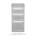 Kadrane Spa EC, White Aluminium, 580W, H 1251 mm / L 550 mm, robinet couleur