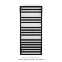 Kadrane Spa EC, Jet Black, 580W, H 1251 mm / L 550 mm, robinet couleur