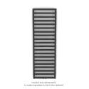 Kadrane EC, couleur Anthracite Grey, 644W, H 1403 mm / L 500 mm robinet couleur
