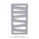 Kazeane EC, couleur 0264, 398W, H 965 mm / L 500 mm, robinet couleur