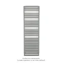 Kadrane Spa EC, Grey Aluminium, 851W, H 1827 mm / L 550 mm, robinet couleur