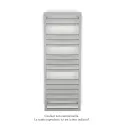 Kadrane Spa EC, White Aluminium, 493W, H 1251 mm / L 450 mm, robinet couleur