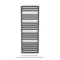 Kadrane Spa EC, Black Matt, 694W, H 1507 mm / L 550 mm, robinet couleur