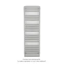 Kadrane Spa EC, White Aluminium, 588W, H 1507 mm / L 450 mm, robinet couleur