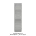 Kadrane EC, couleur White Aluminium, 830W, H 1835 mm / L 500 mm robinet couleur