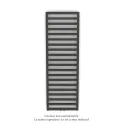Kadrane EC, couleur Umbra Grey, 535W, H 1403 mm / L 400 mm robinet couleur