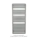 Kadrane Spa EC, Grey Aluminium, 580W, H 1251 mm / L 550 mm, robinet couleur