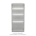 Kadrane Spa EC, Inox Look, 580W, H 1251 mm / L 550 mm, robinet couleur