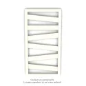 Kazeane EC, couleur 9010, 398W, H 965 mm / L 500 mm, robinet couleur