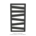 Kazeane EC, couleur 7222, 398W, H 965 mm / L 500 mm, robinet couleur