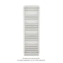 Kadrane Spa EC, White Quartz, 588W, H 1507 mm / L 450 mm, robinet couleur