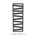 Kazeane EC, couleur 7016, 743W, H 1661 mm / L 600 mm, robinet couleur