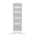 Kadrane Spa EC, Light Grey, 588W, H 1507 mm / L 450 mm, robinet couleur