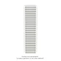 Kadrane EC, couleur Pure White, 830W, H 1835 mm / L 500 mm robinet couleur