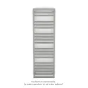 Kadrane Spa EC, Inox Look, 588W, H 1507 mm / L 450 mm, robinet couleur