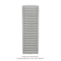Kadrane EC, couleur White Aluminium, 644W, H 1403 mm / L 500 mm robinet couleur