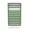 Kadrane Spa EC, Reseda Green, 332W, H 803 mm / L 450 mm, robinet couleur