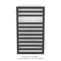 Kadrane Spa EC, Anthracite Grey, 332W, H 803 mm / L 450 mm, robinet couleur