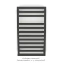 Kadrane Spa EC, Umbra Grey, 332W, H 803 mm / L 450 mm, robinet couleur
