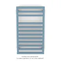 Kadrane Spa EC, Pastel Blue, 332W, H 803 mm / L 450 mm, robinet couleur