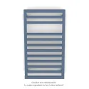 Kadrane Spa EC, Pigeon Blue, 332W, H 803 mm / L 450 mm, robinet couleur
