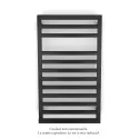 Kadrane Spa EC, Black Quartz, 332W, H 803 mm / L 450 mm, robinet couleur