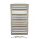 Kadrane Spa EC, Beige Quartz, 332W, H 803 mm / L 450 mm, robinet couleur