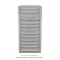 Kadrane EC, couleur Inox Look, 380W, H 971 mm / L 400 mm robinet couleur
