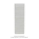 Kadrane EC, couleur Pure White, 966W, H 1835 mm / L 600 mm robinet couleur
